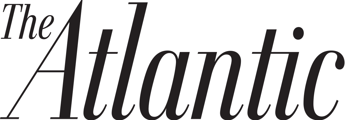 Typographic logo with the words 'The Atlantic' in black font.