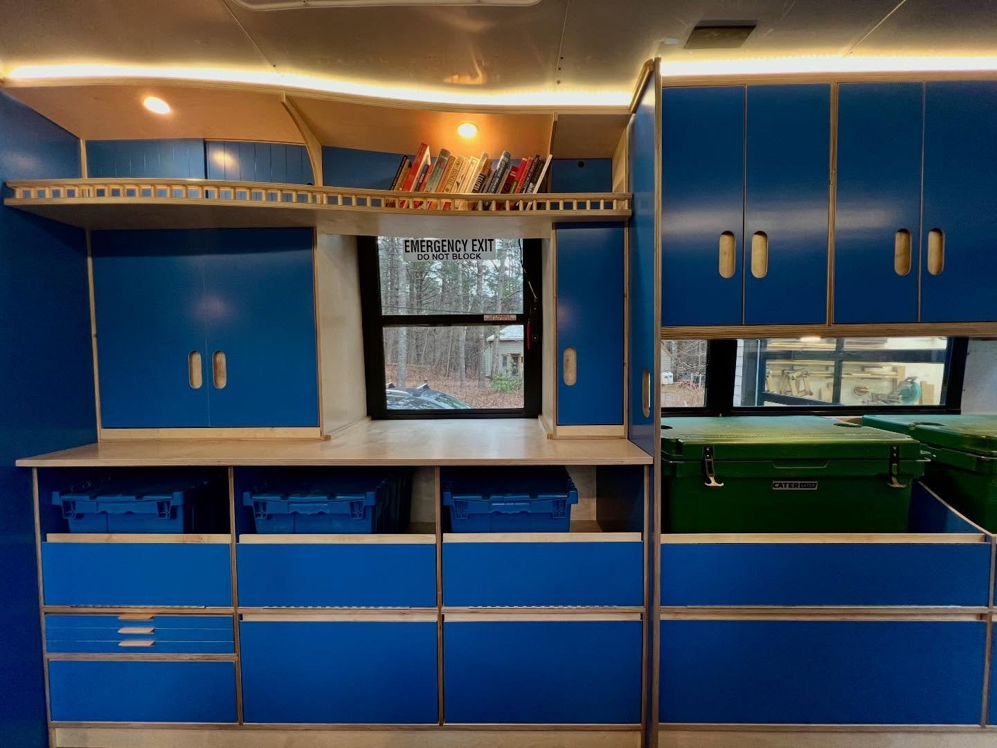 We just wrapped a huge project designing and outfitting @trekkersinc new bus Dottie with cubbies, custom cabinetry, and interior lighting. We had a blast with this one! Thanks to pine ridge carpentry for the finish work, @timothyrousseau for all the 