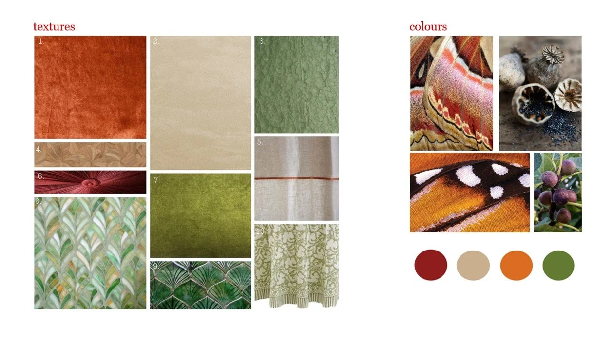 Textures & Colours Swatch Board