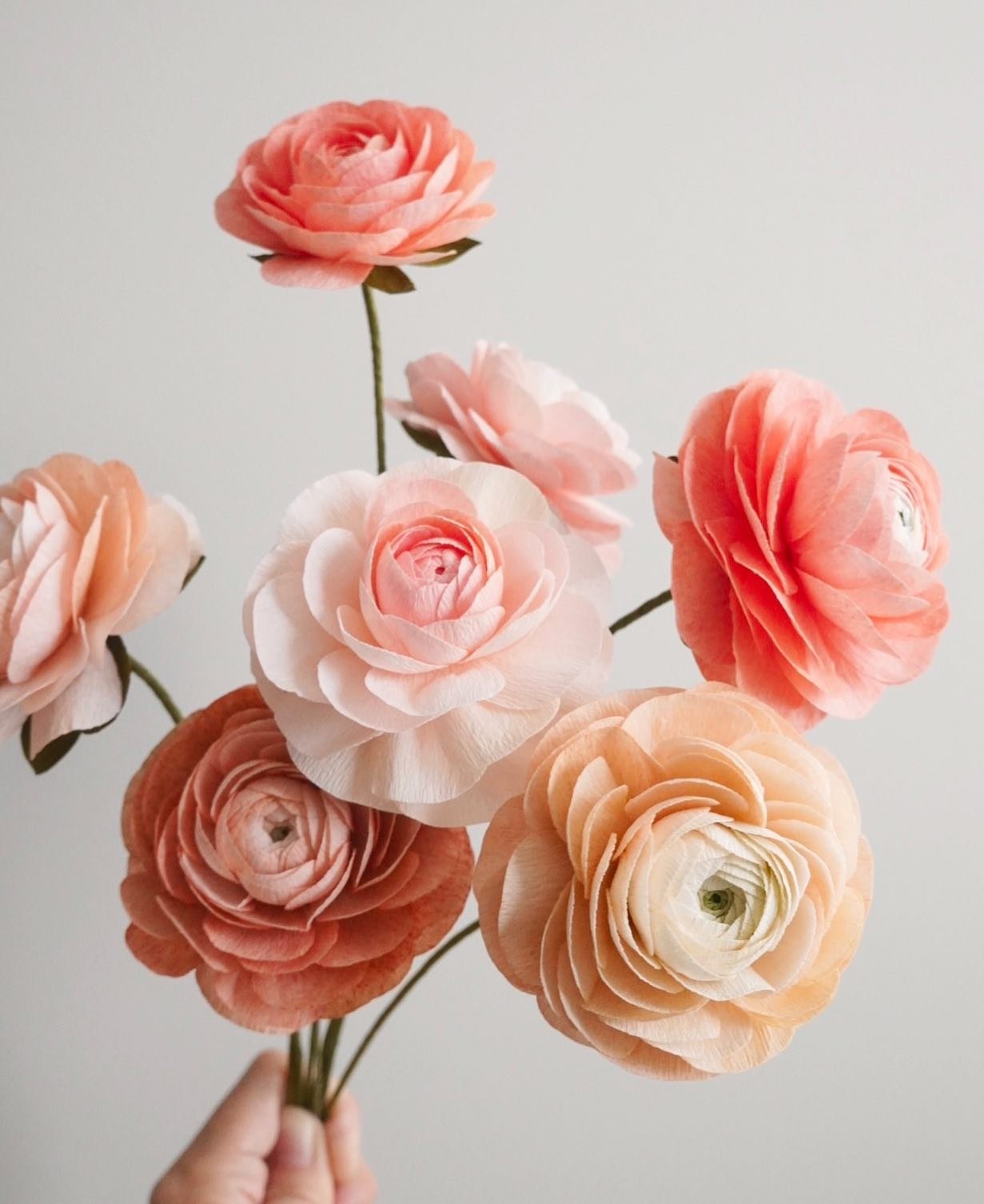 [ Paper Flowers ] The magic of artistry ✨ My paper flowers preserve their vibrant allure, reminding me of the joys of creation, even after many years! 

#paperflowers #paperart #botanicalart #paperartist #crepepaperflowers