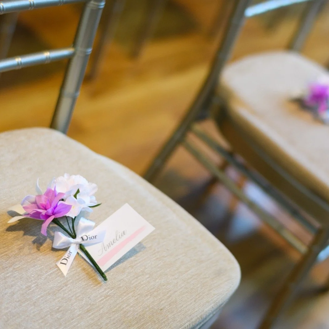Merremade x Dior. Mini handmade paper floral arrangements for Dior event in Singapore.