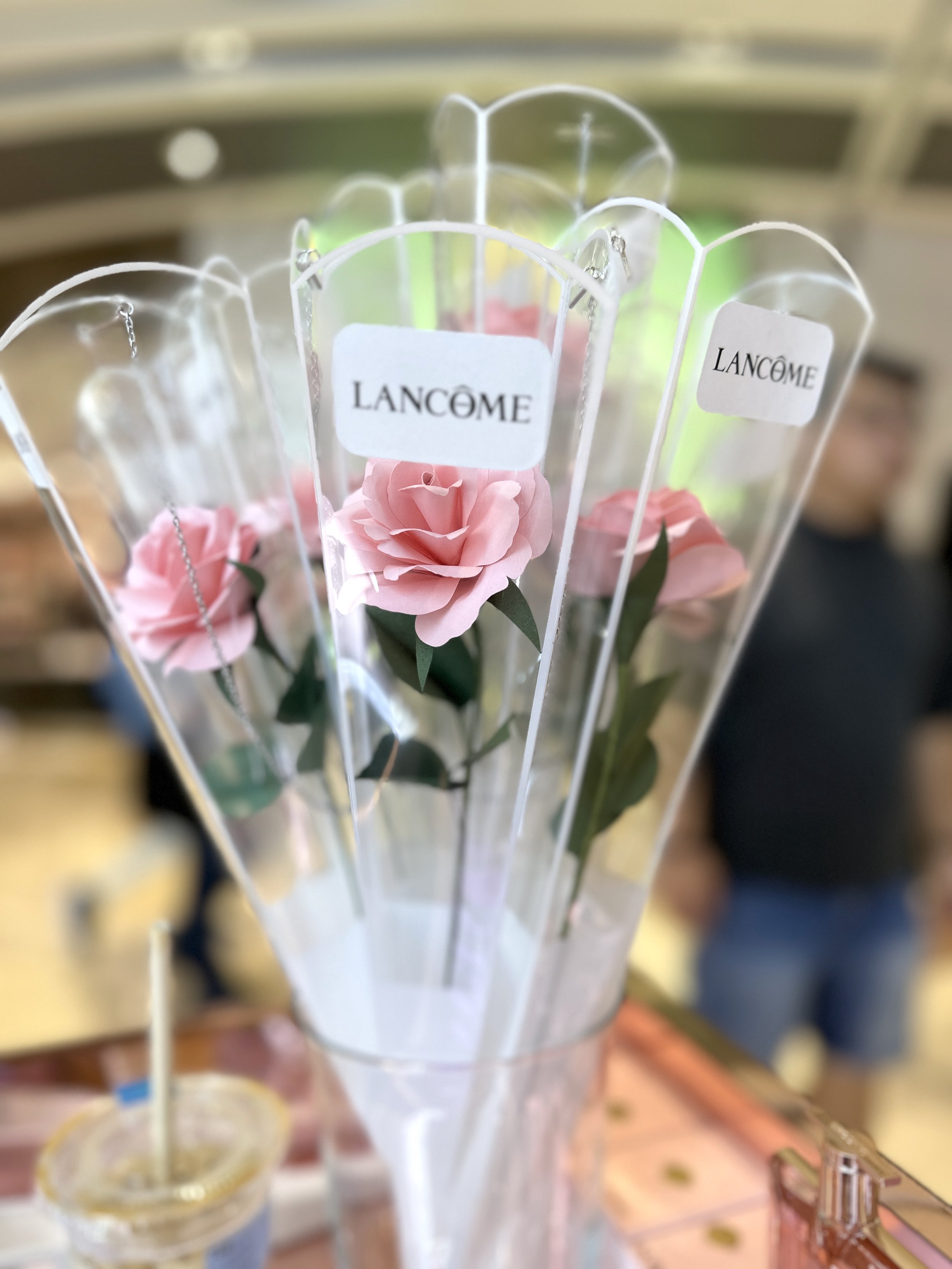 Lancome Singapore x Merremade. Handmade paper roses gifts for vip guests.