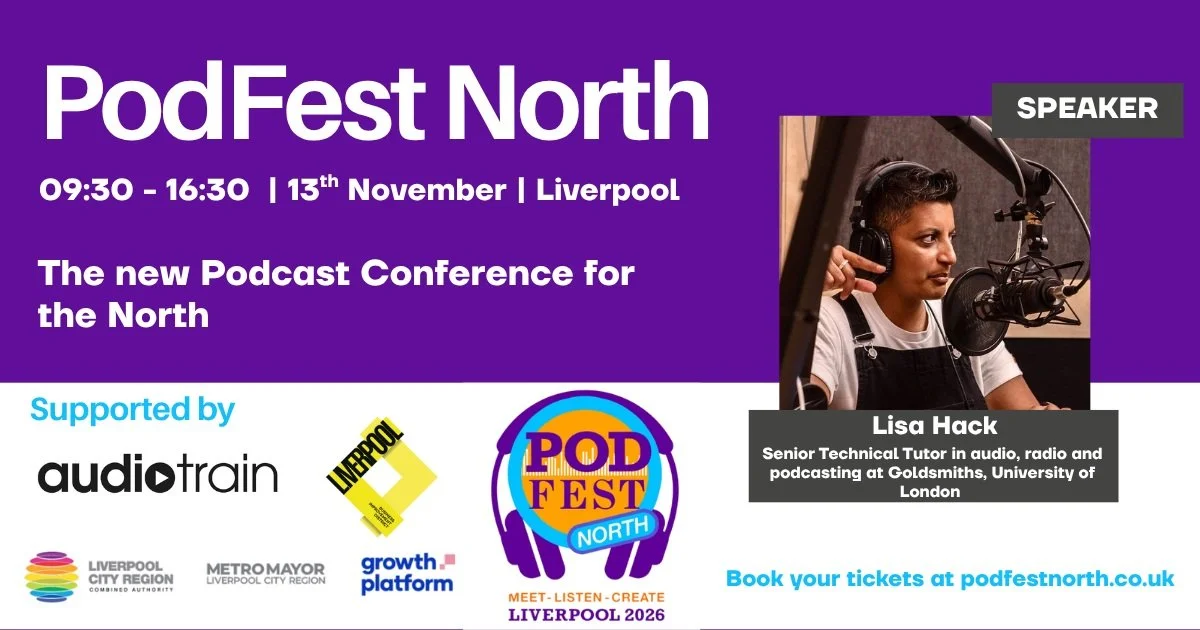 🎙️ From a Uher tape machine and a razor blade to the future of podcasting&hellip;
We&rsquo;re thrilled that Lisa Hack is joining us at PodFest North!
Lisa began her audio career as a teenager, collecting vox pops on a Uher tape machine and editing t