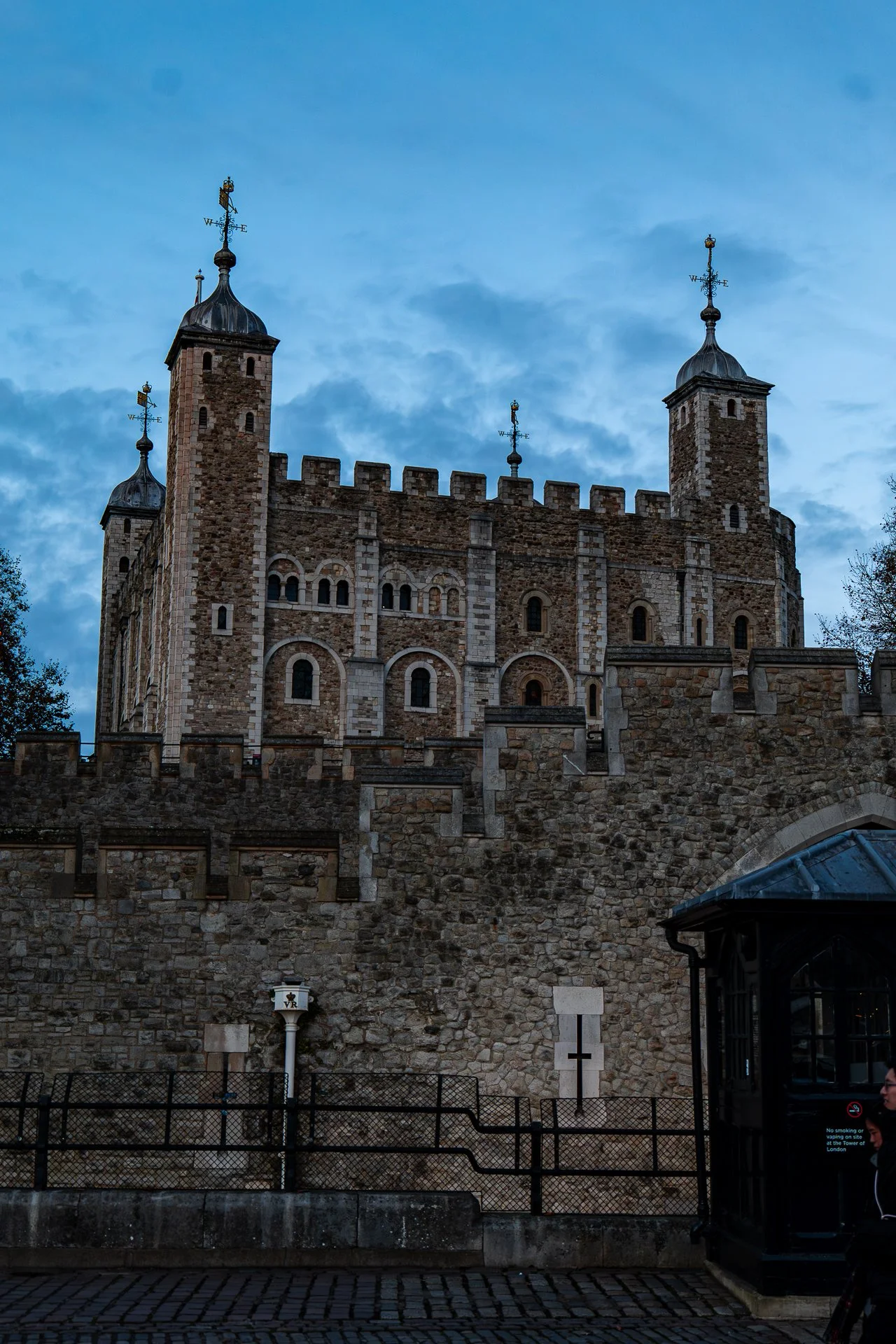 Tower of London under a twilight sky