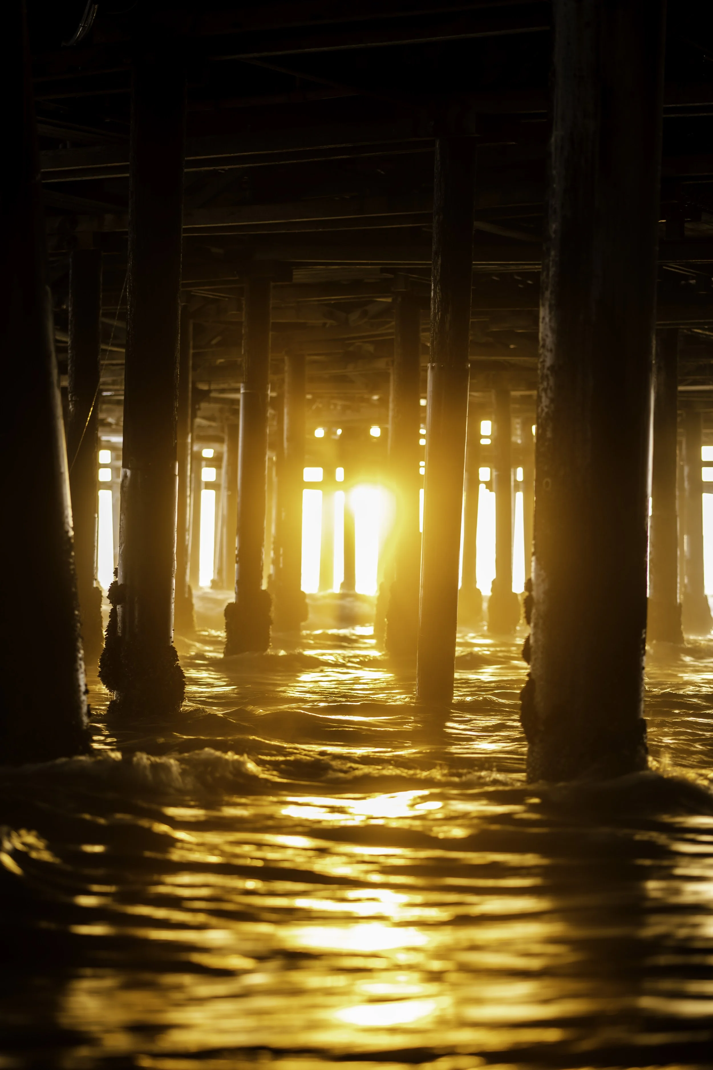 Sunset Under Santa Monica Pier