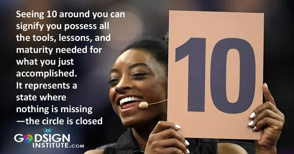 It's because YOU DESERVE a perfect score when you keep seeing the number that means perfection! #number10 #Perfect #Perfection #godsigninstitute