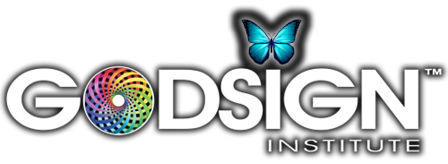 GodDesign Institute logo with a blue butterfly above the text.