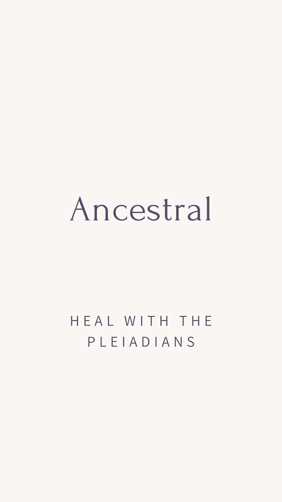 Ancestral Healing