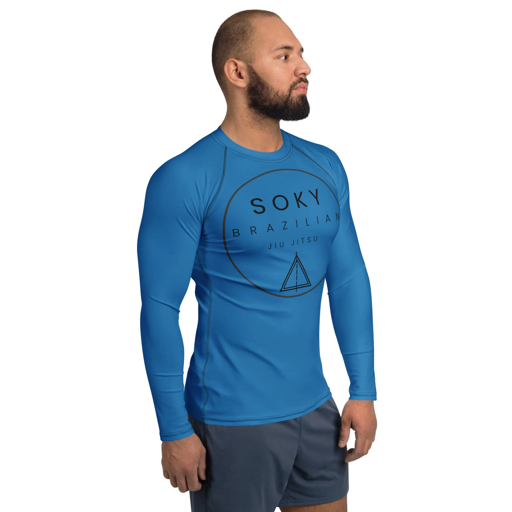 Dark Blue Men's Rash Guard
