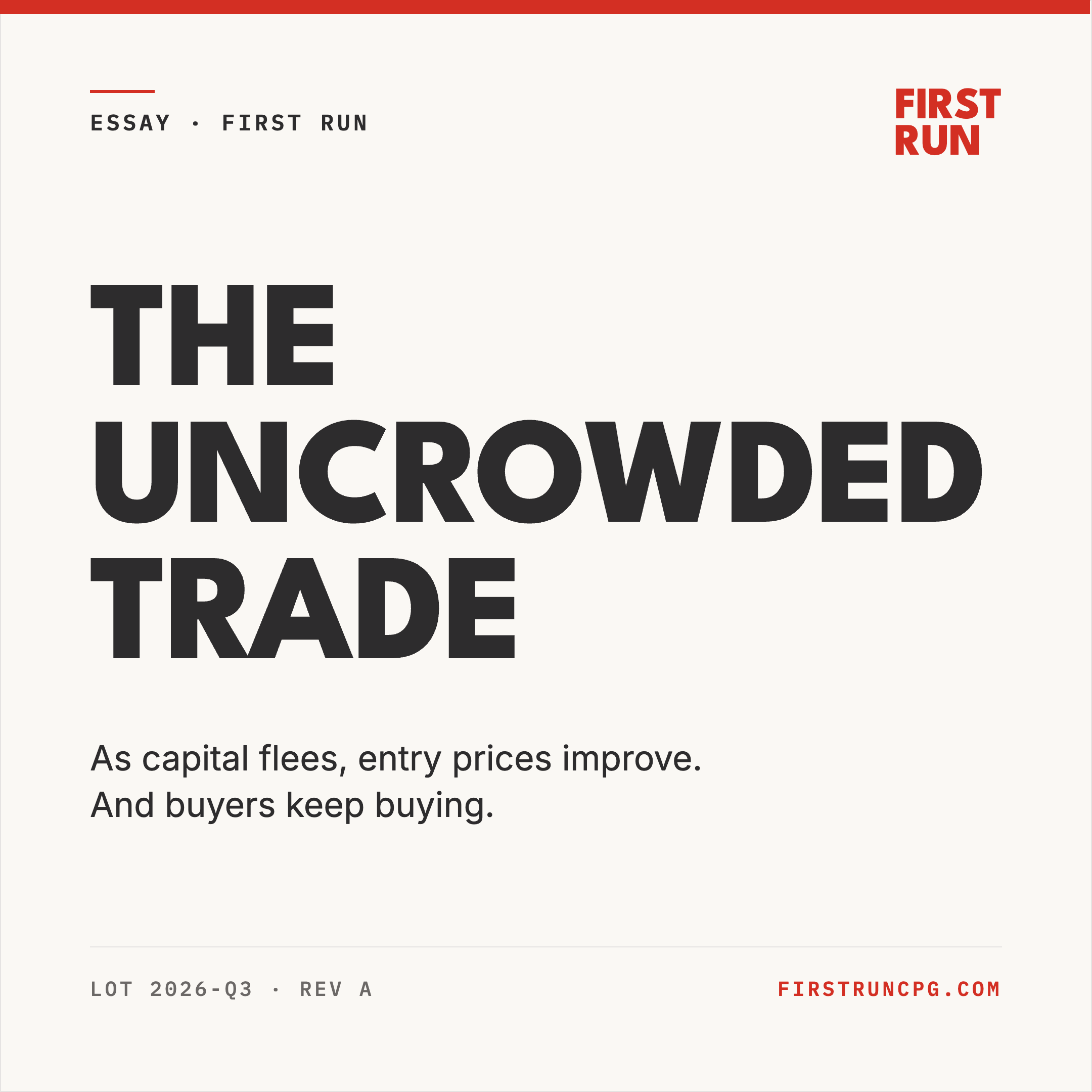 The Uncrowded Trade