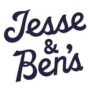 Jesse & Ben's logo in stylized cursive font.