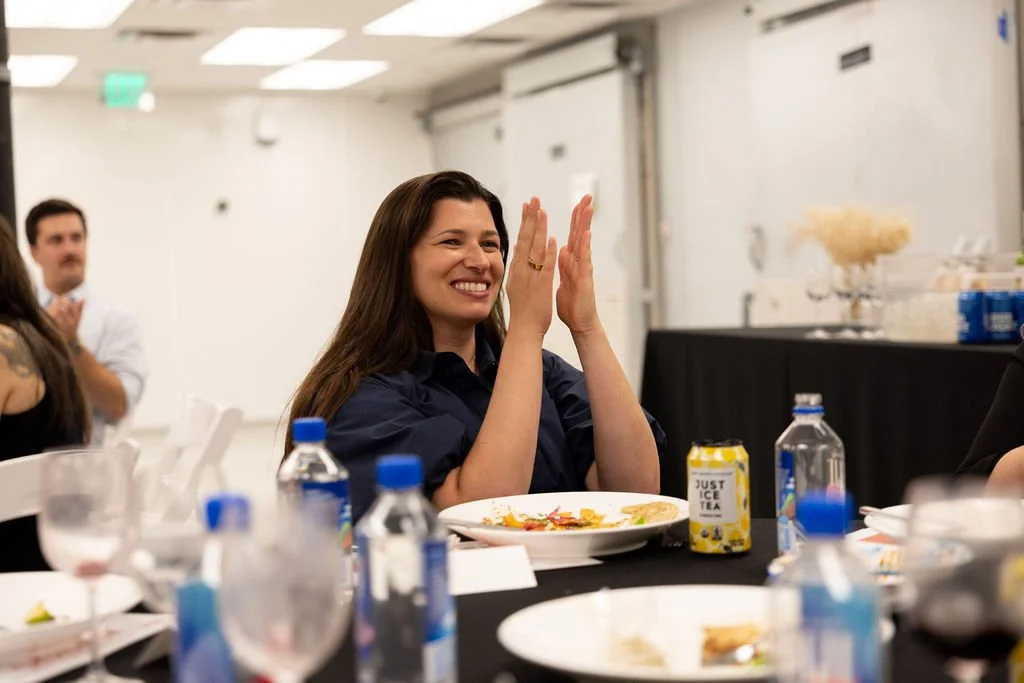 Applauding at investcpg welcome dinner