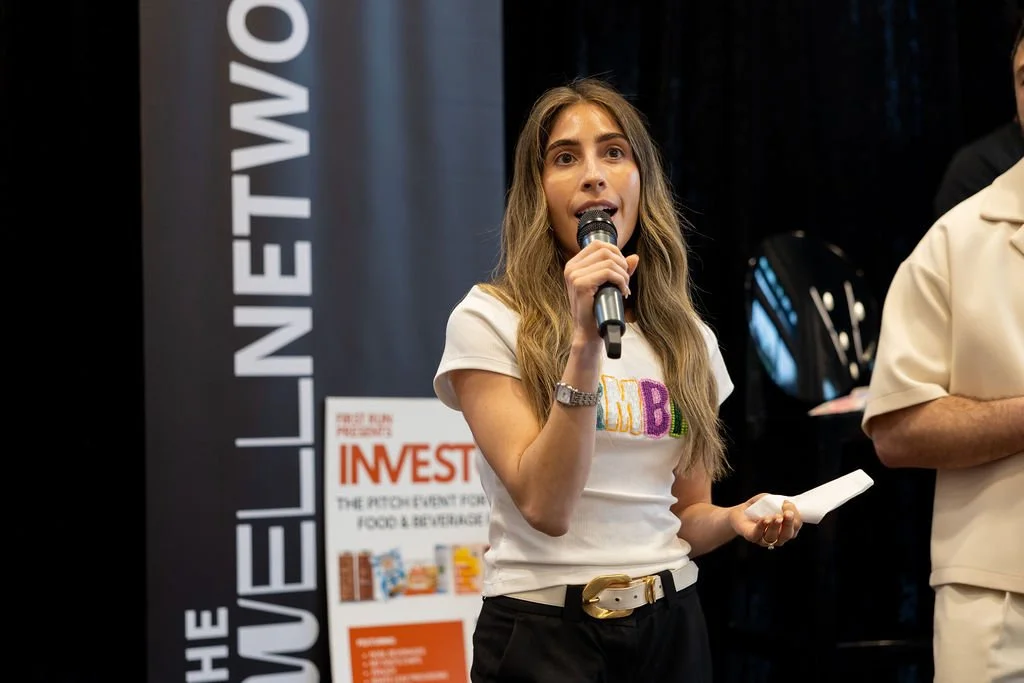 RMBR Kombucha Founder pitching at InvestCPG
