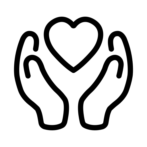 Simple silhouette of a girl in a dress, standing with her hands holding her skirt, and a girl in a dress with a bow in her hair, facing each other.
