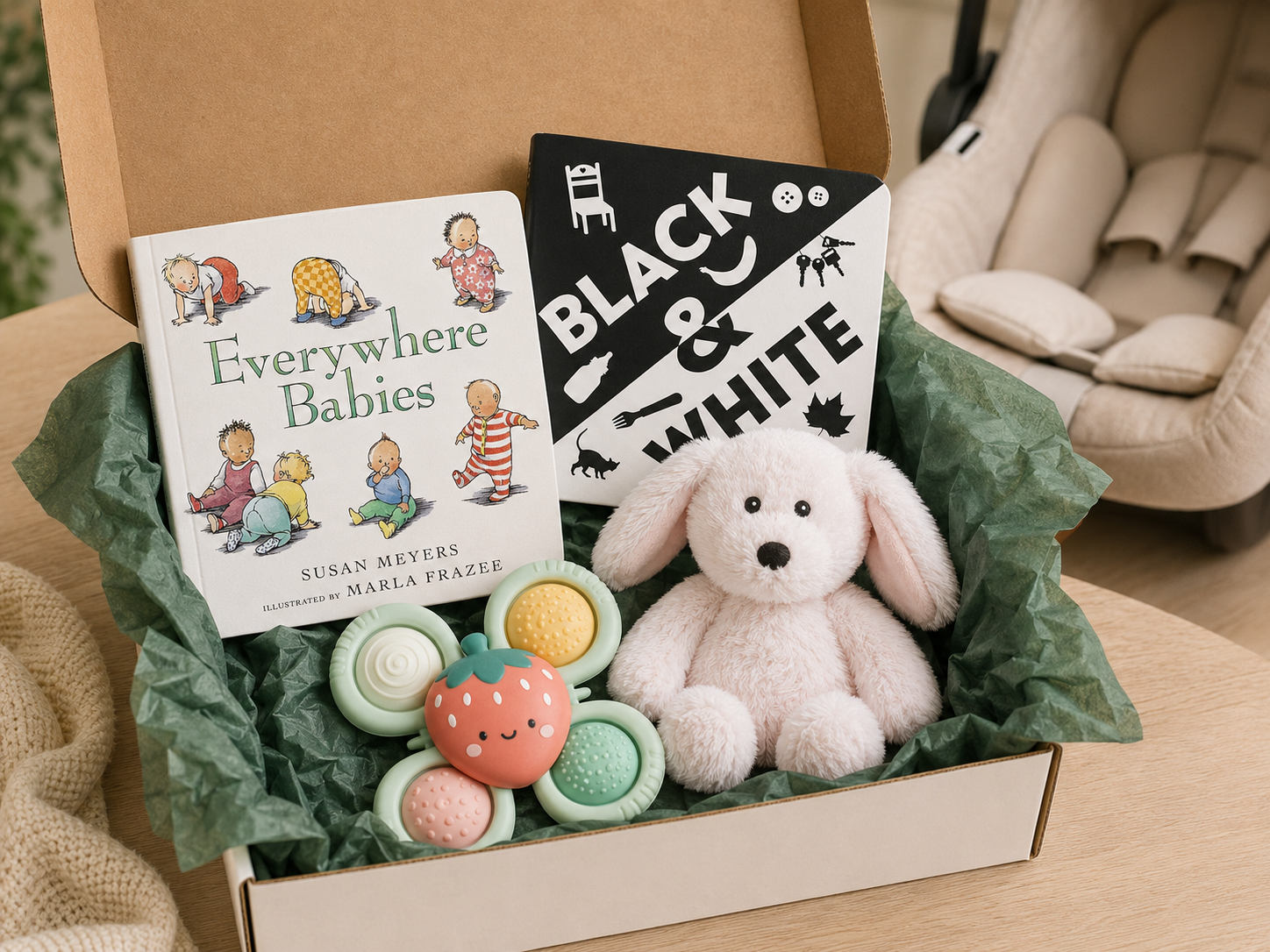 Image of a new baby box