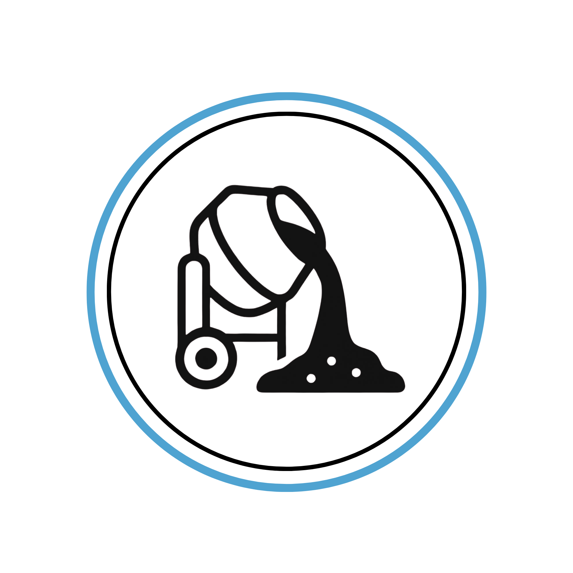 Cement mixer icon.