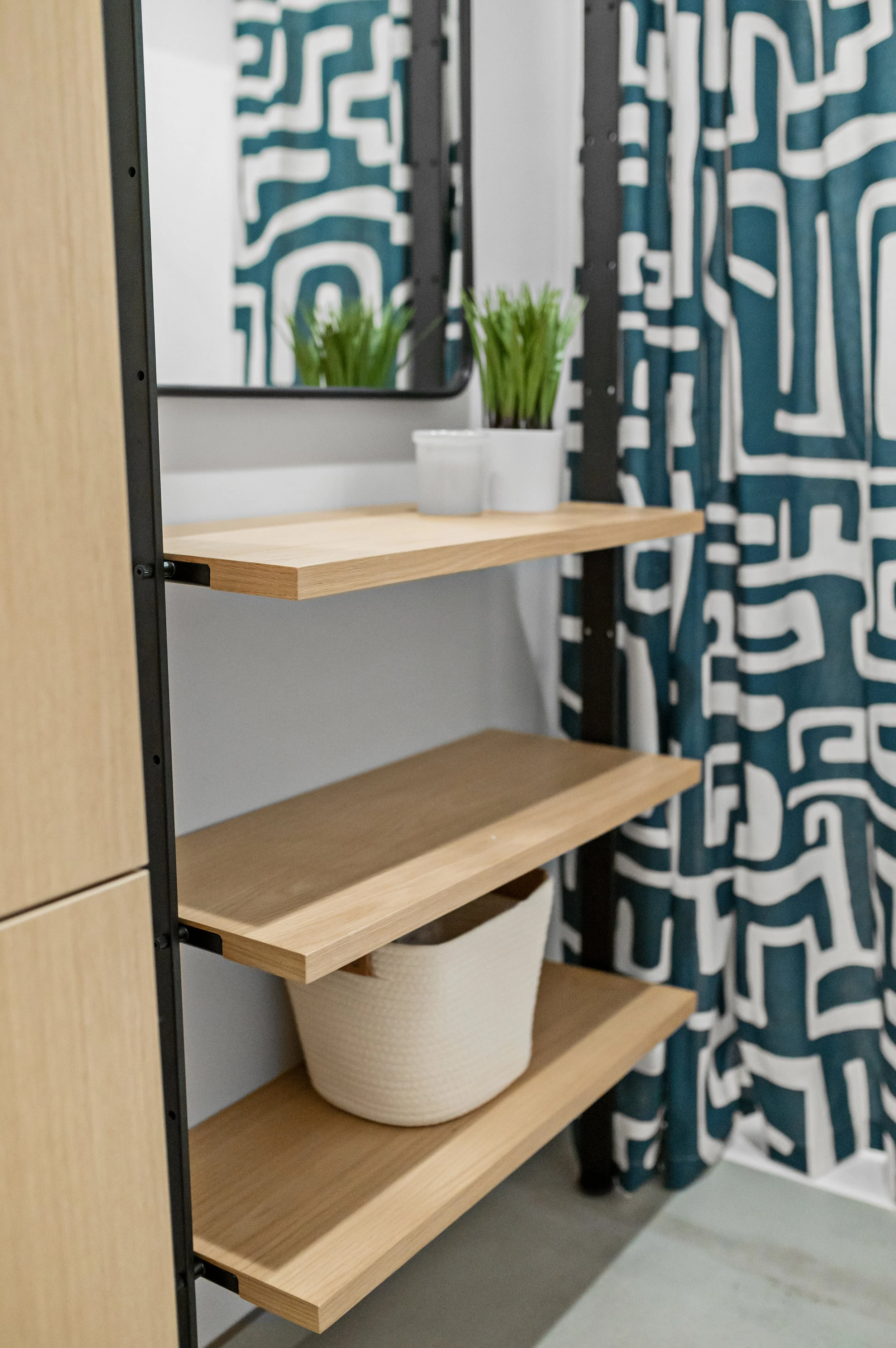 Western Insurance bathroom shelving
