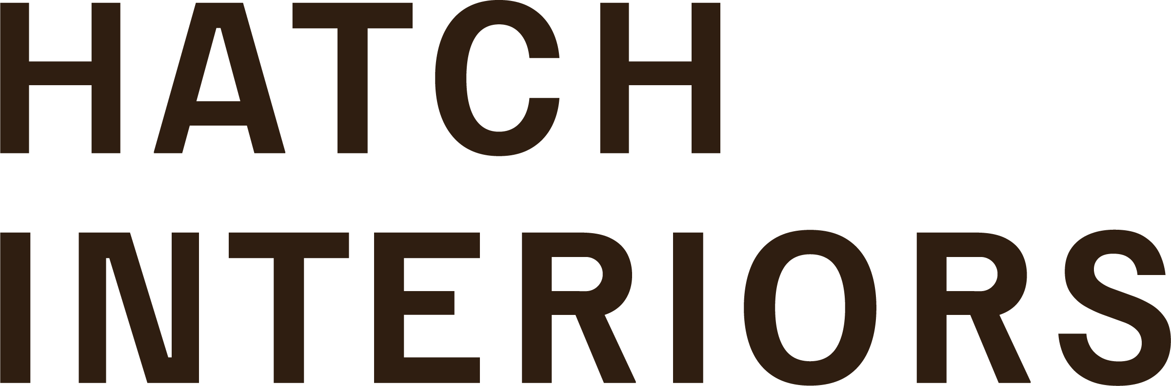 Hatch Interiors logo left stacked