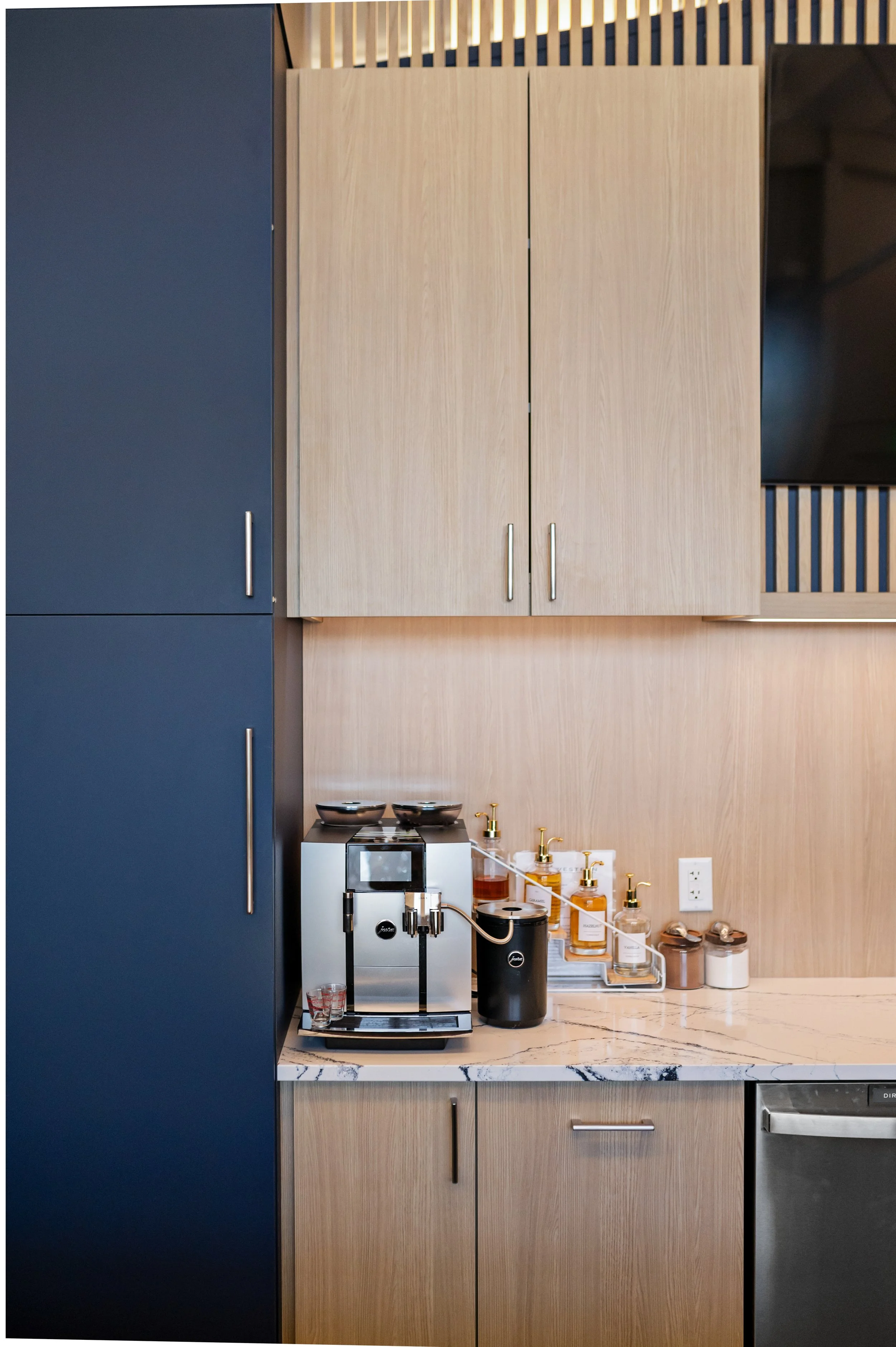 Western Insurance kitchen with marble counters