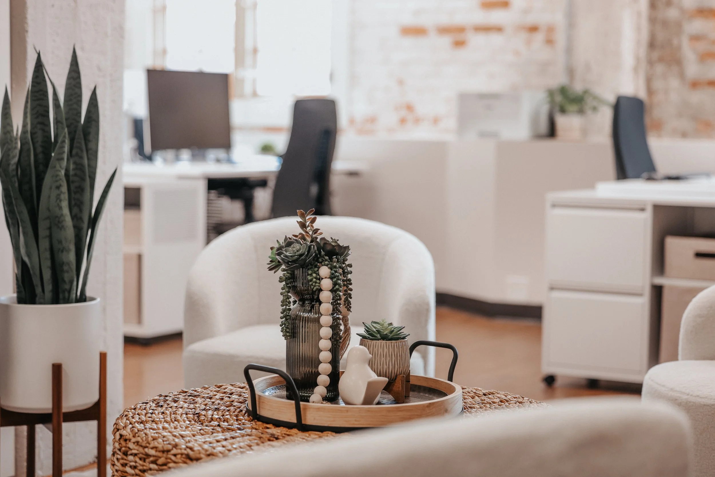 Hatch Interiors office space waiting area