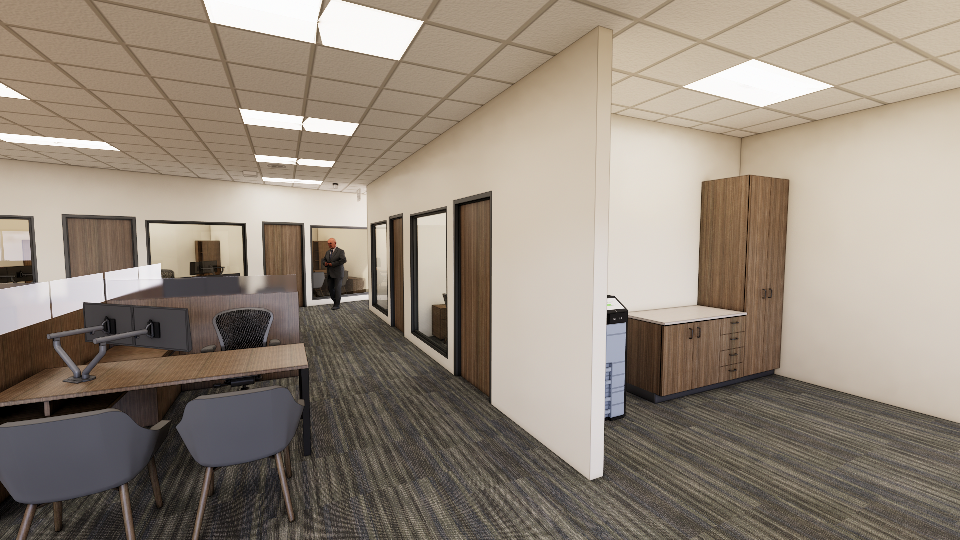 Coeur d’Alene bank branch remodel office space