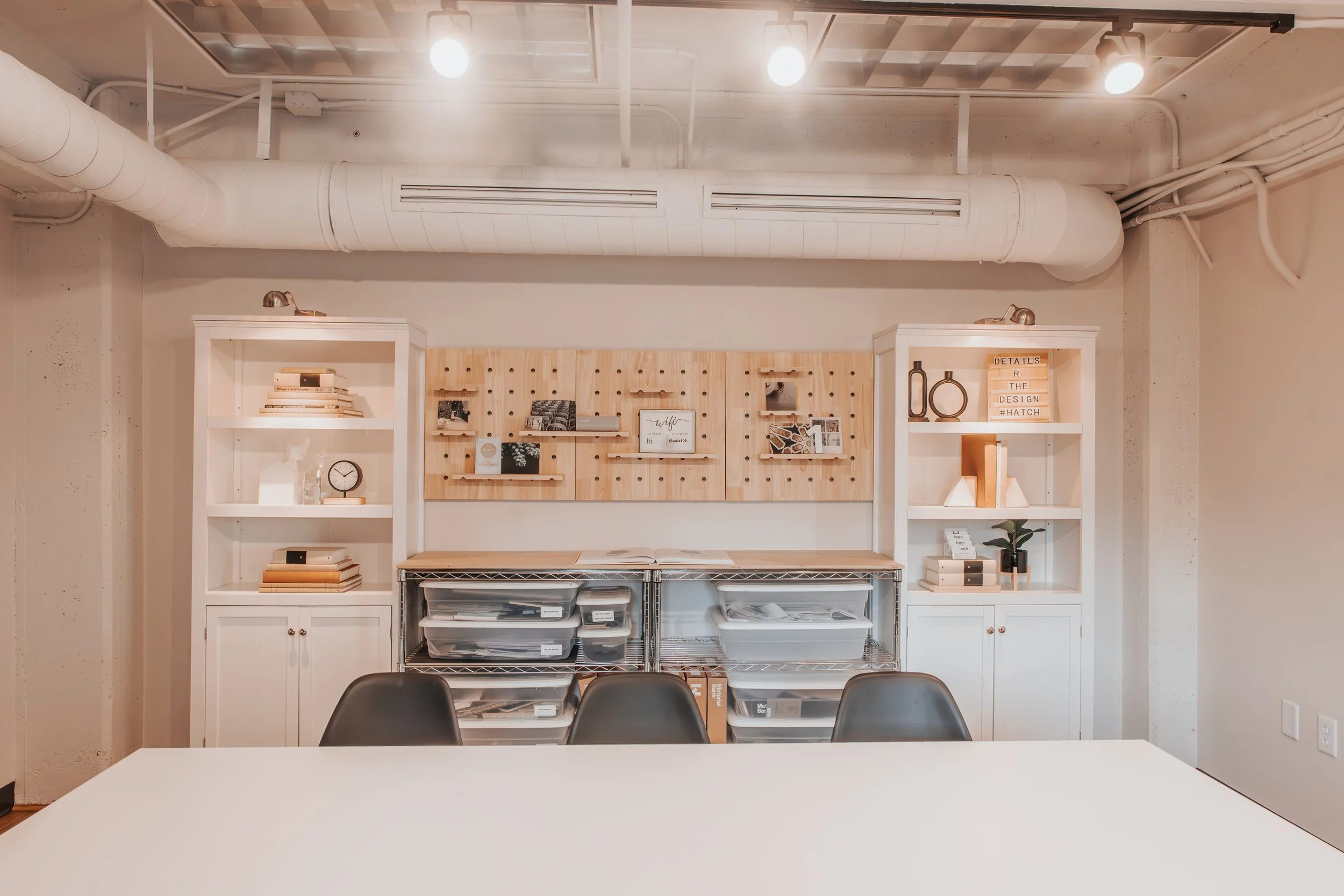Hatch Interiors design materials wall