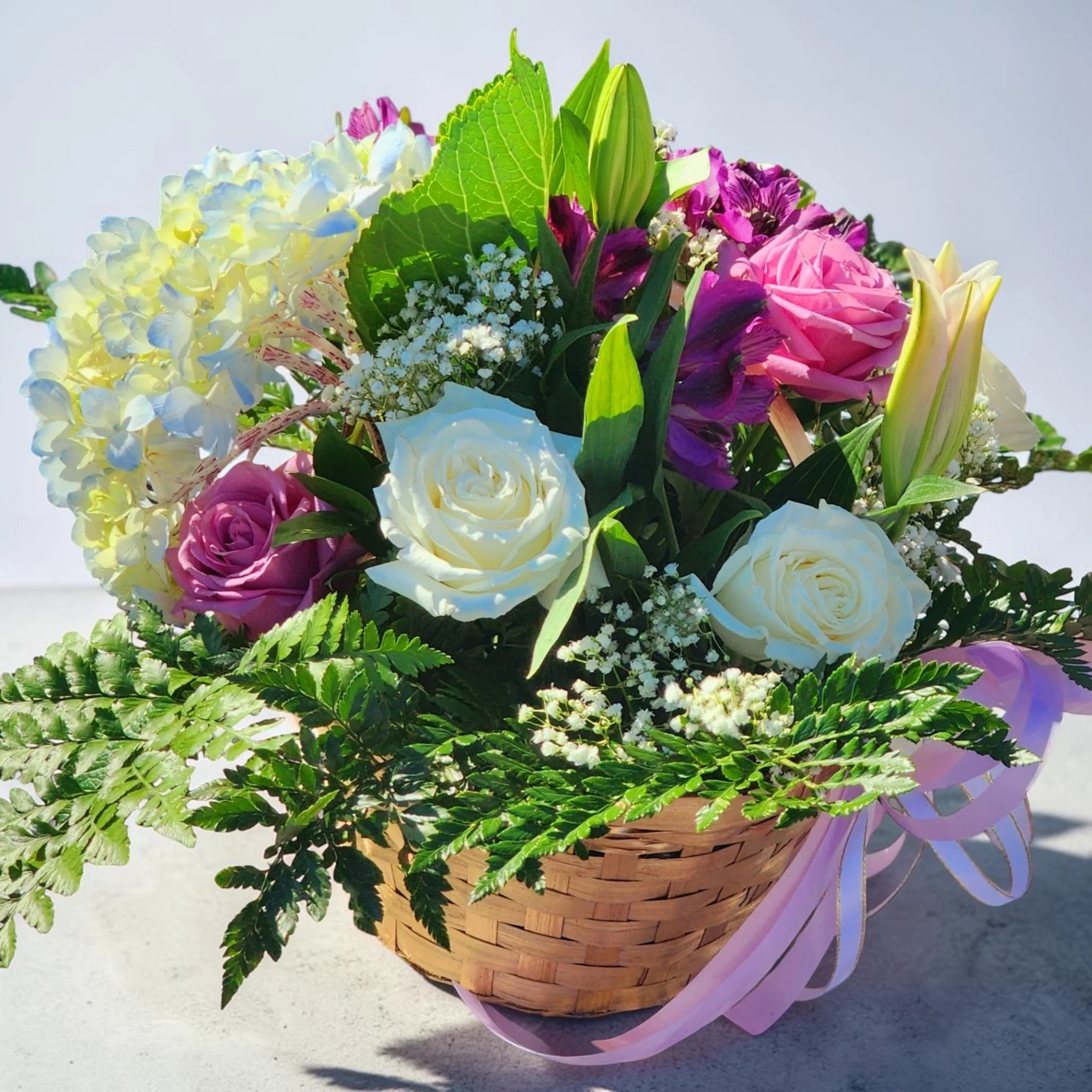 Artisan Floral Basket