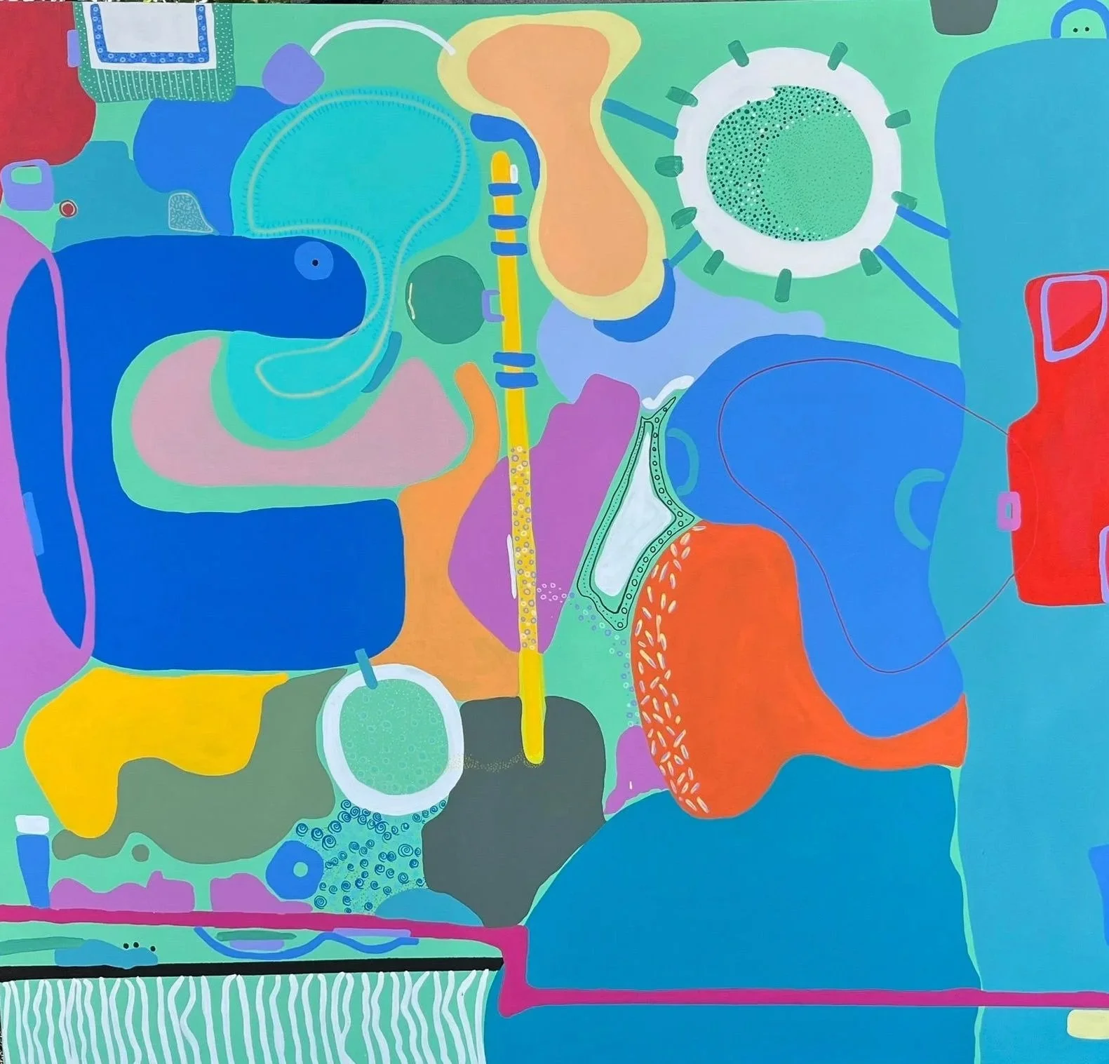 Pac Man. 2023. Acrílico. 150 x 150 cm