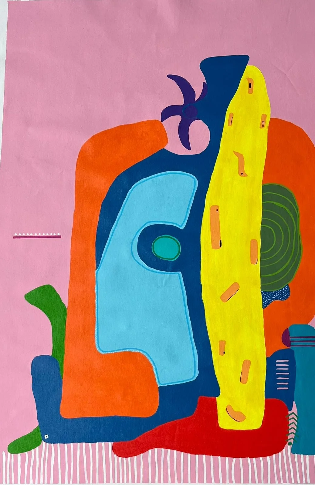 Totem. 2024. Acrílico. 78 x 40 cm