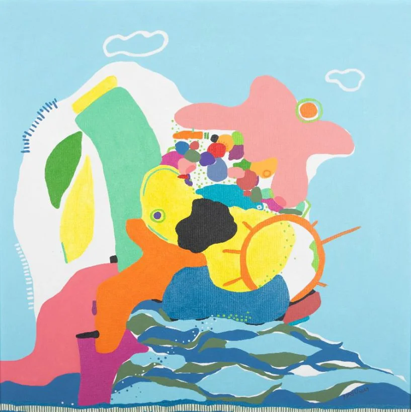Miami. 2025. Acrilico sobre canva. 60 x 60 cm