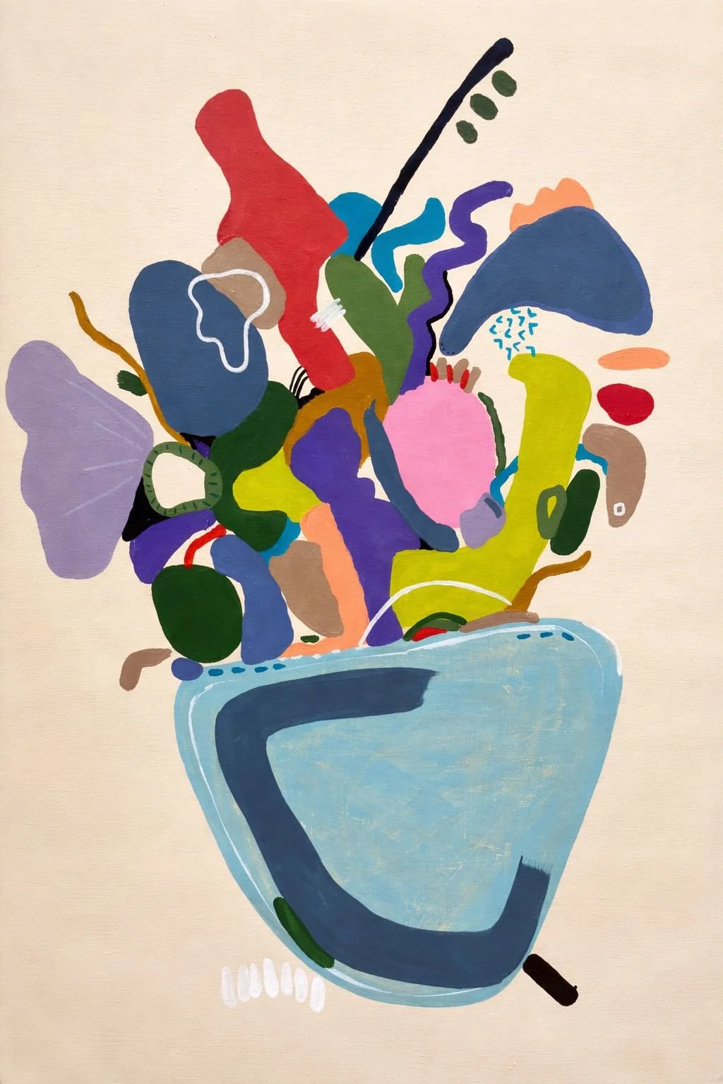 Origen. 2026. Acrílico sobre canva. 61 x 40 cm
