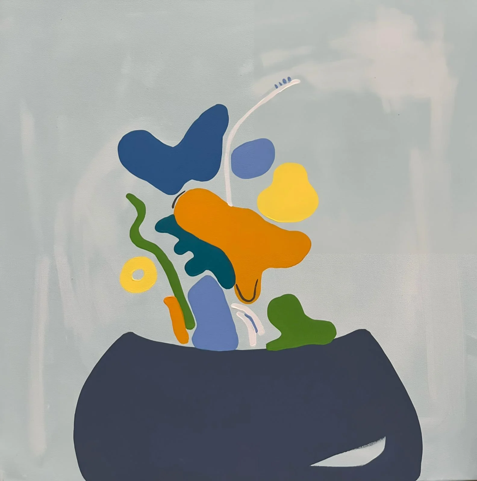 Renacer. 2026. Acrílico sobre canva. 40 x 40 cm