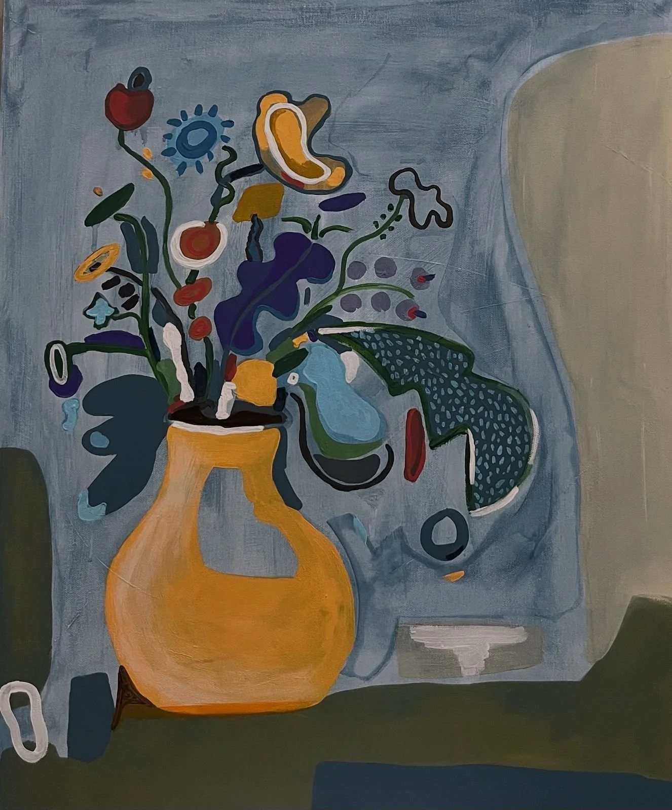 Linaje. 2026. Acrílico sobre canva. 61 x 52 cm