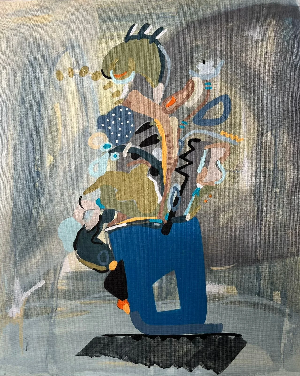 Silencio. 2026 Acrílico sobre canva. 61 x 52cm
