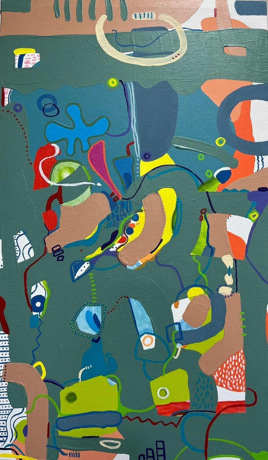 El recreo. 2025. Acrílico. 60 x 40 cm