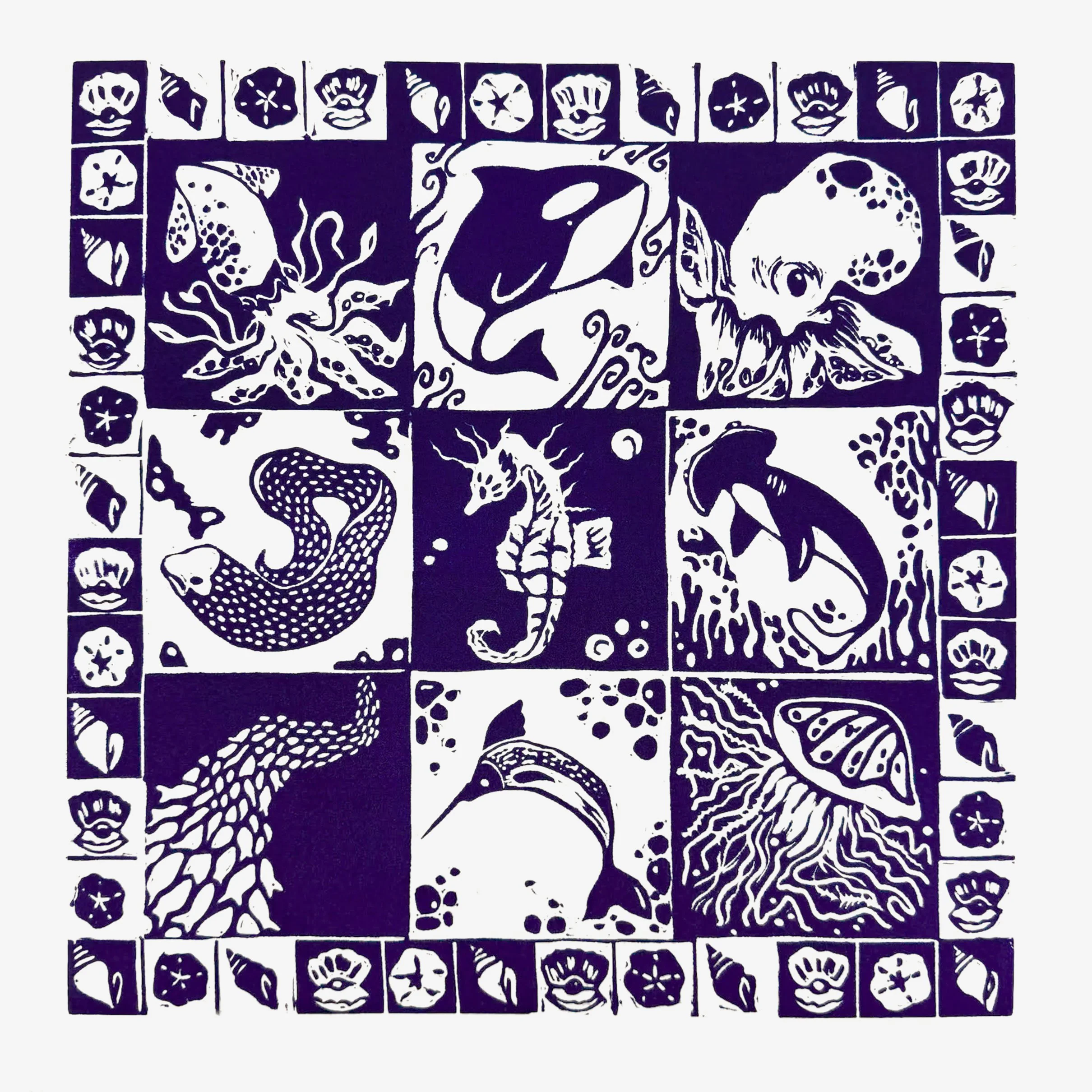 "Ocean Quilt" Digital Print