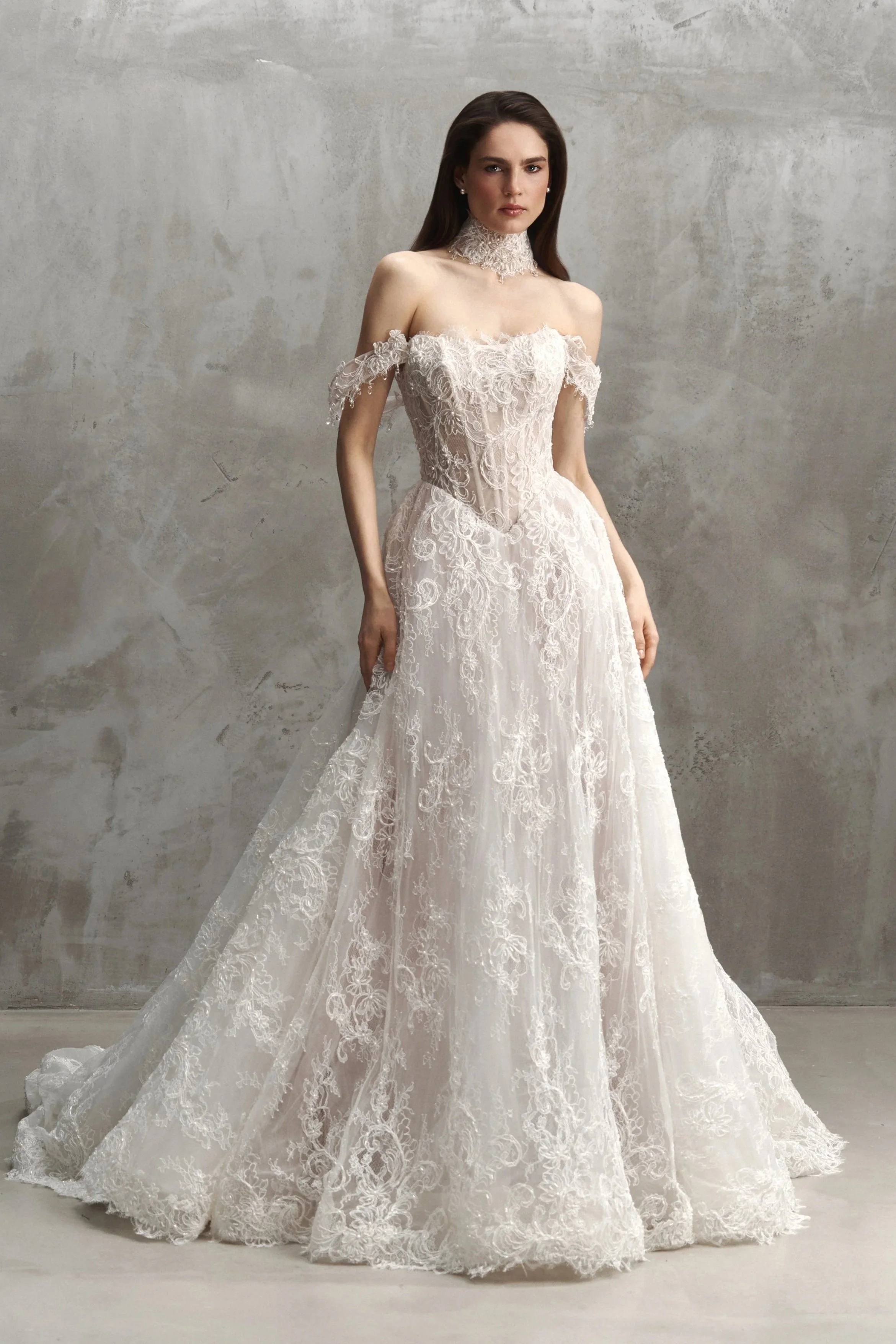 Arkel Rara Avis Wedding Dress & Choker