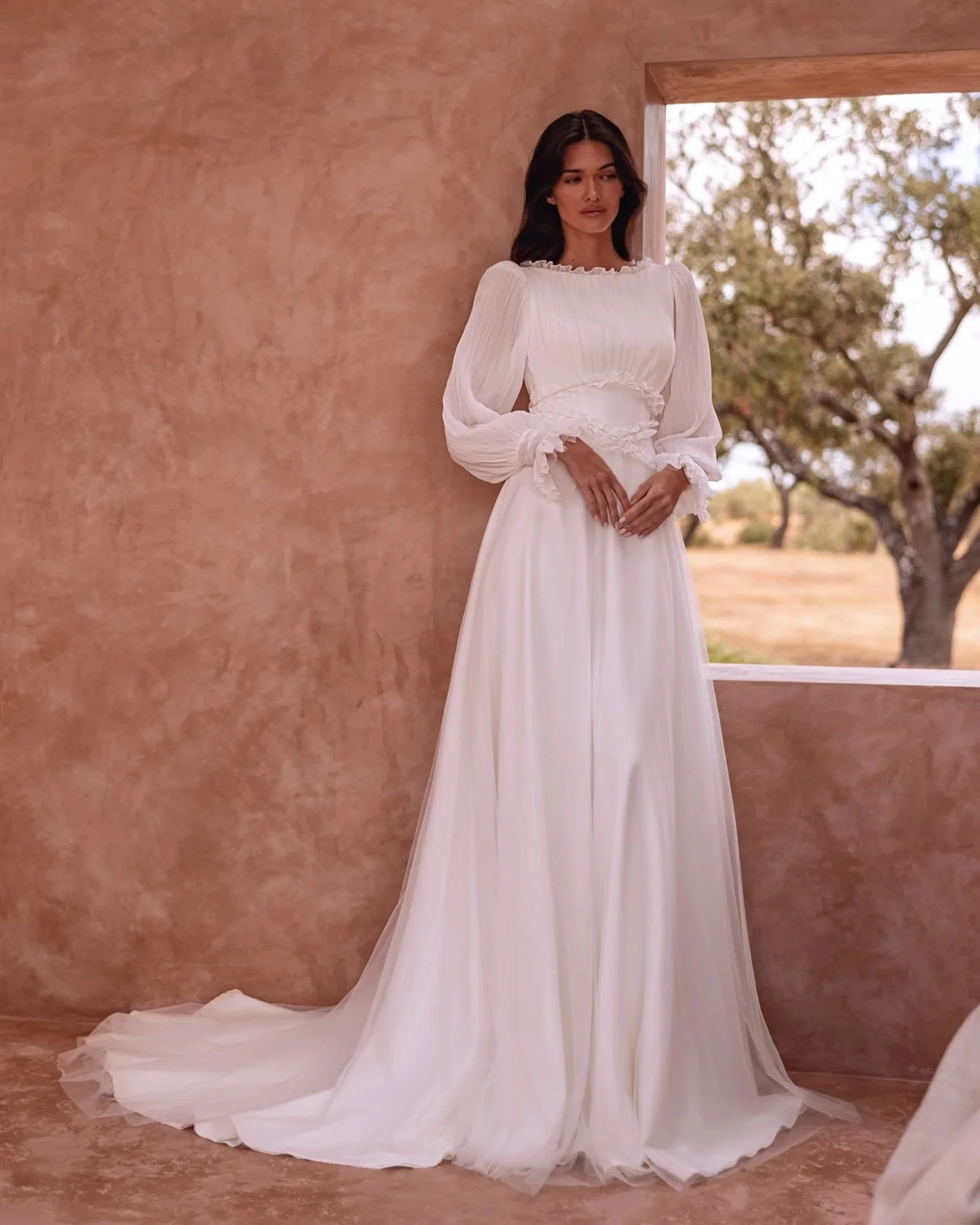 SD-039 – Elena Morar Soft Dreams Long Sleeve A-Line Wedding Dress