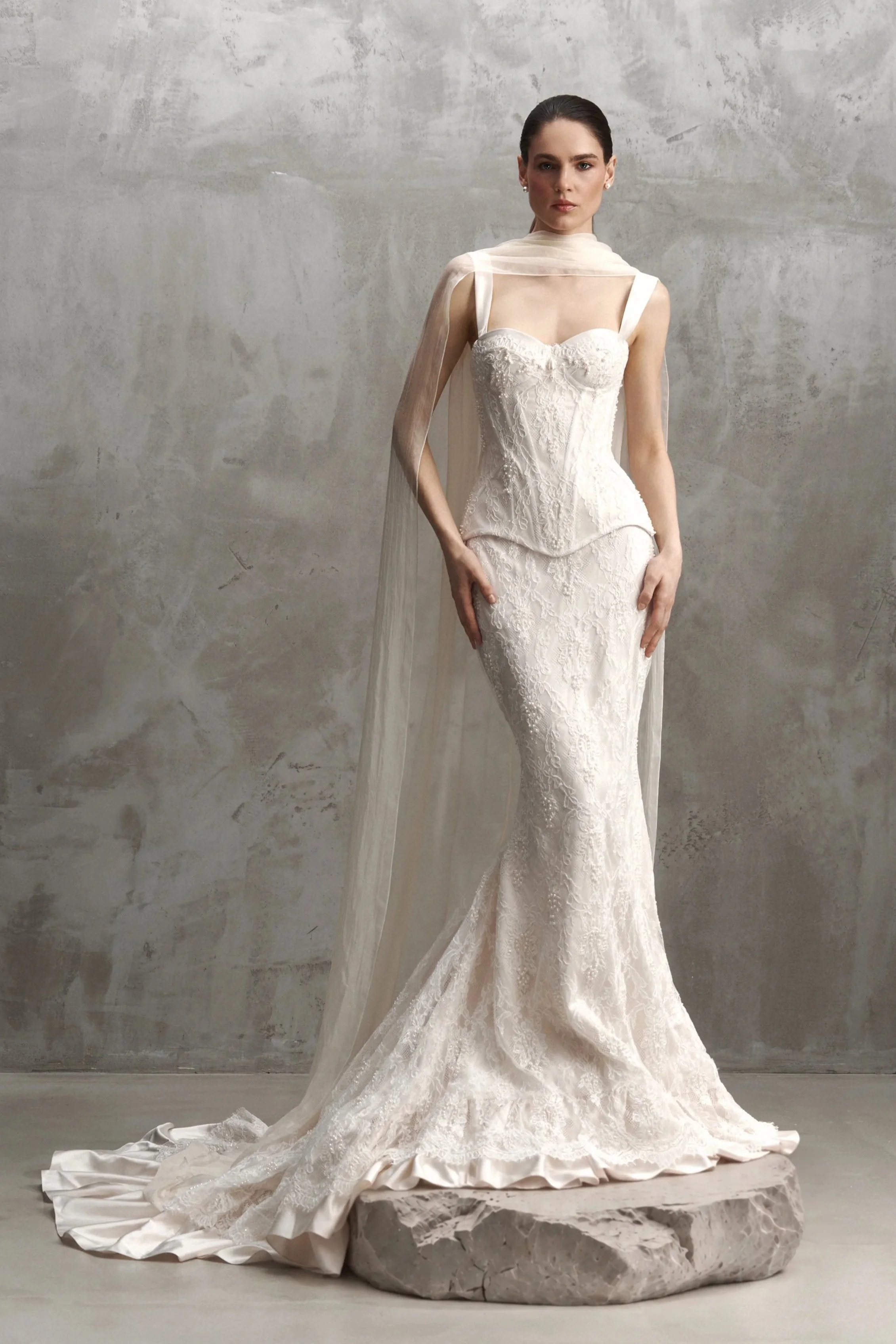Tiffany Lace Rara Avis Bridal Corset & Skirt