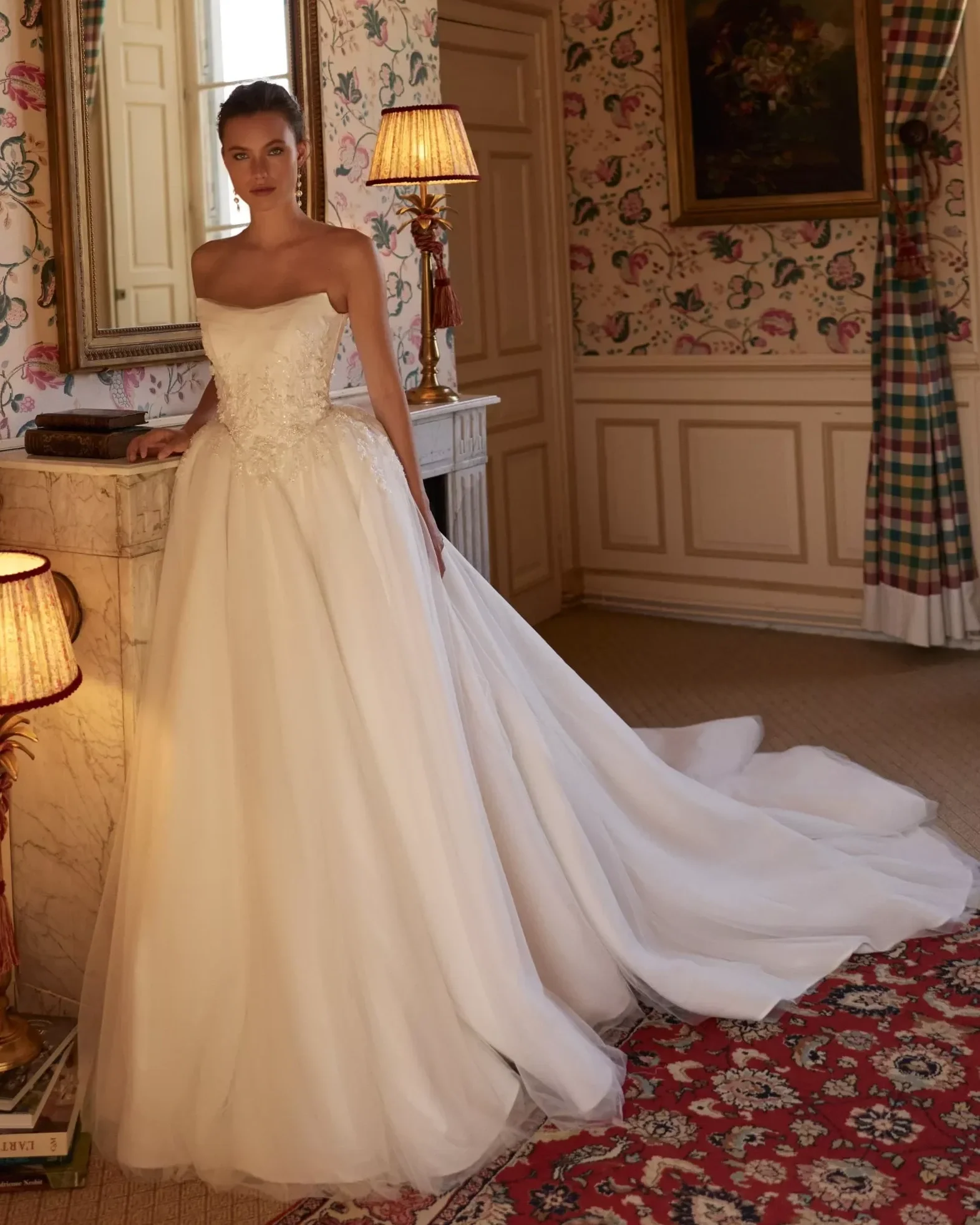 VL-033 – Elena Morar Embellished Corset Ball Gown