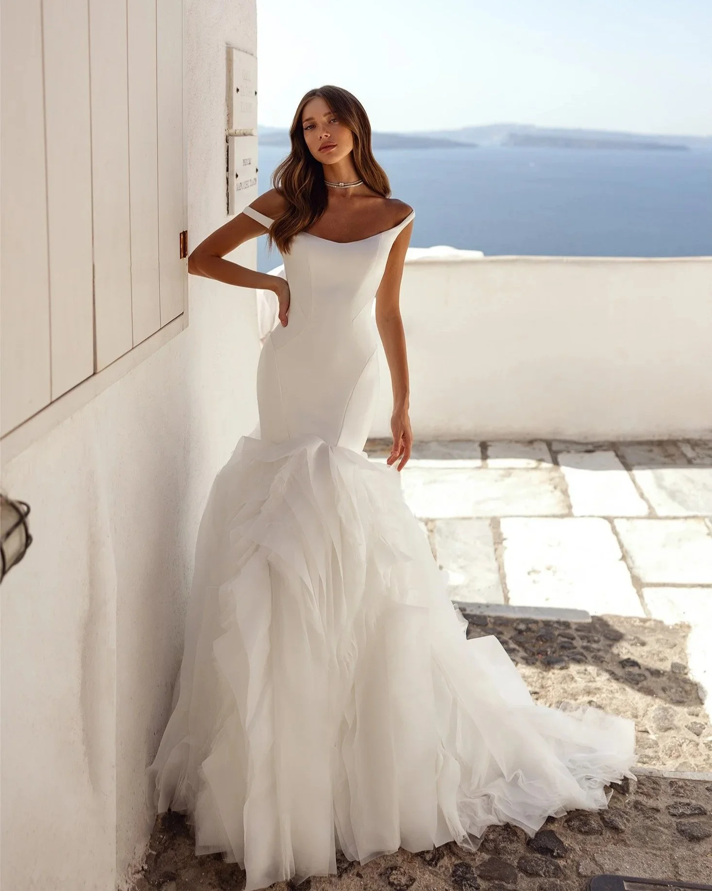 5717 Maria Anette Ruffled Mermaid Wedding Dress
