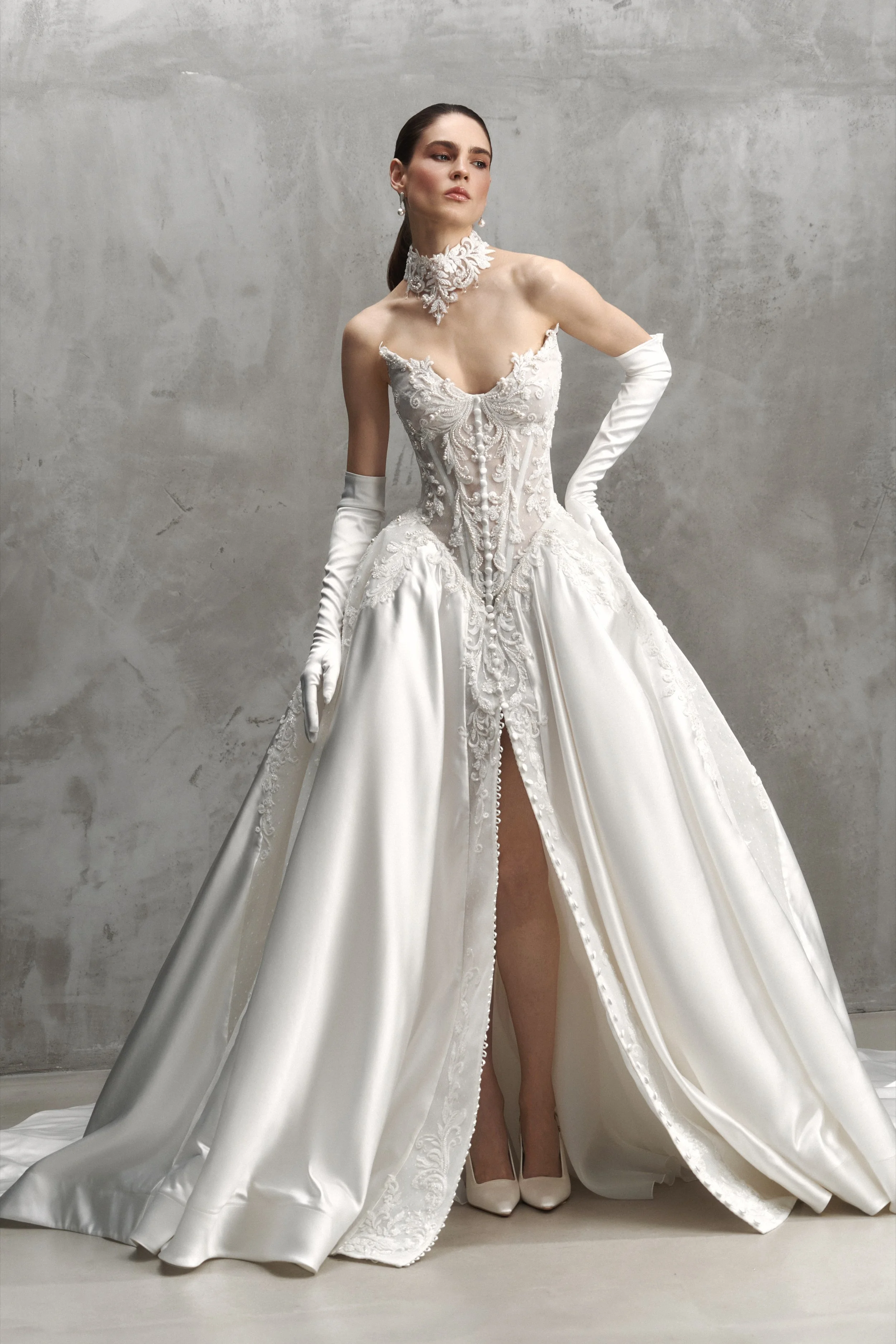 Casa Mila Rara Avis Wedding Dress & Choker