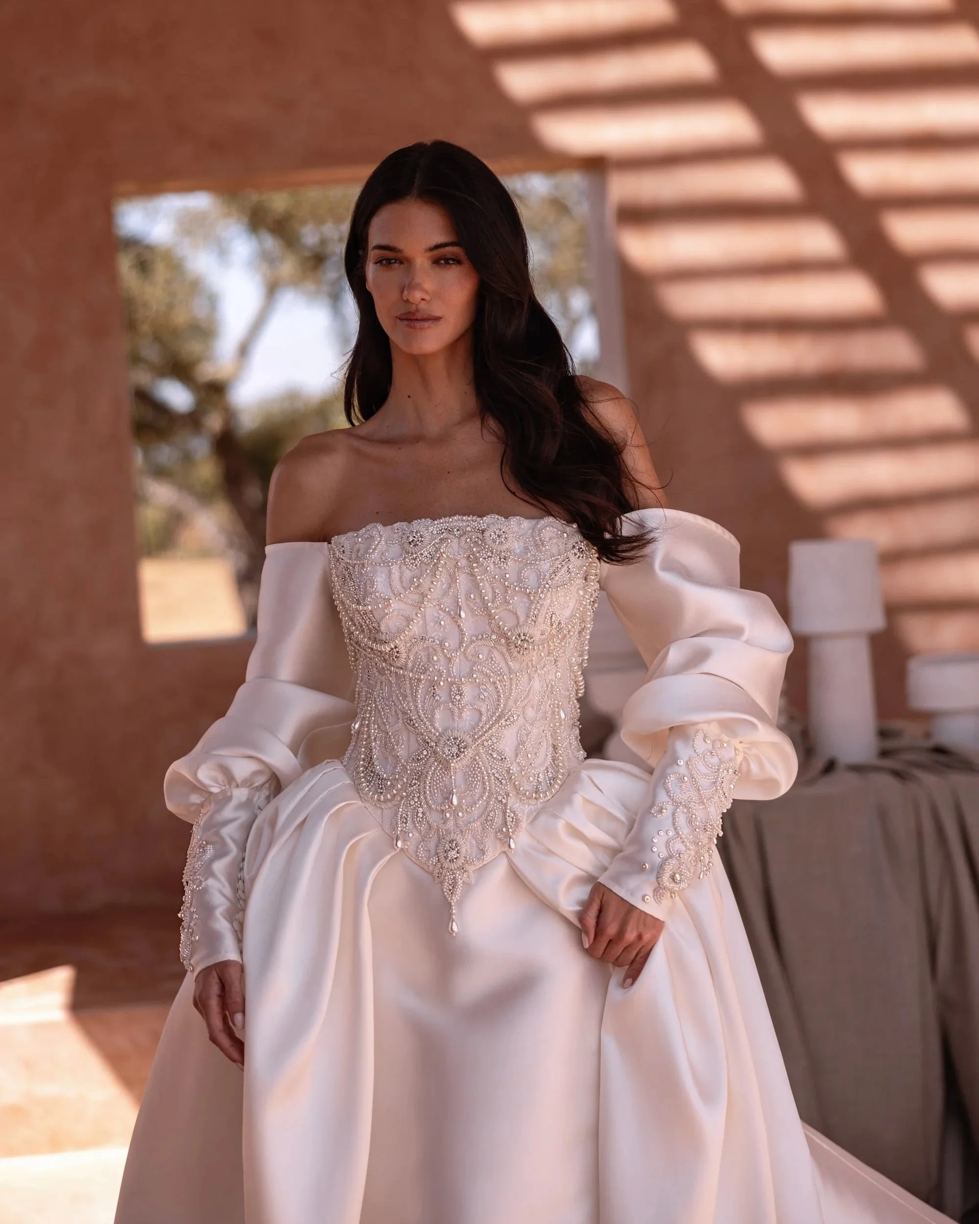 SD-024 – Elena Morar Soft Dreams Embellished Satin Ball Gown Wedding Dress