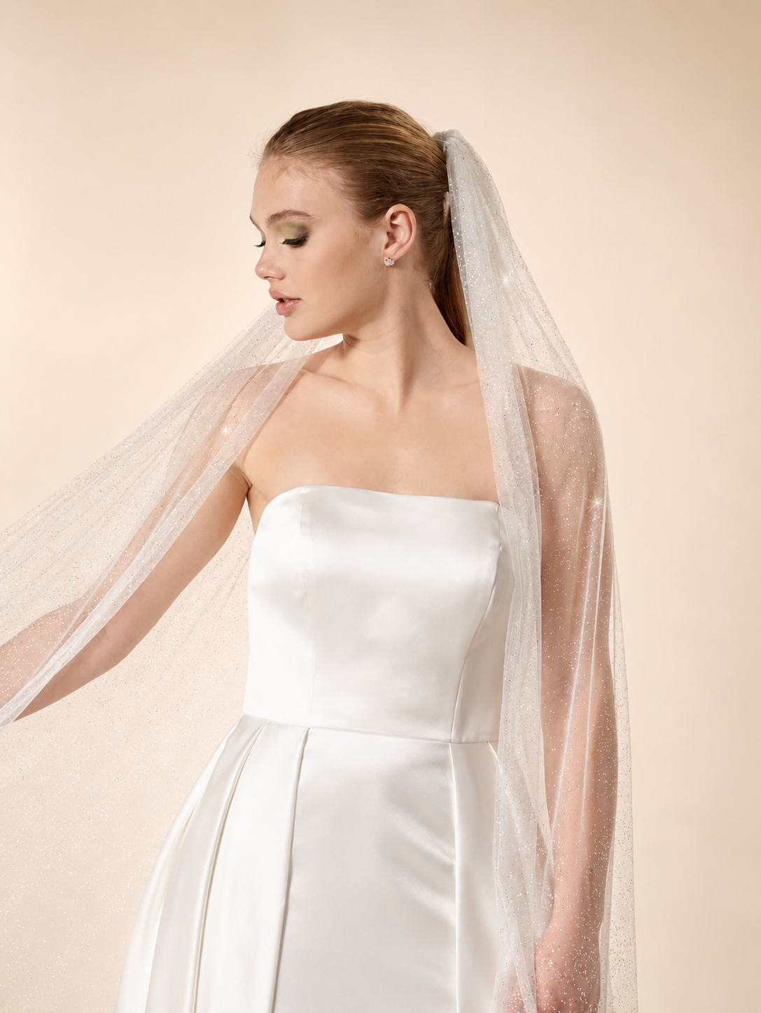 Celeste 300 cm Glitter Cathedral Veil