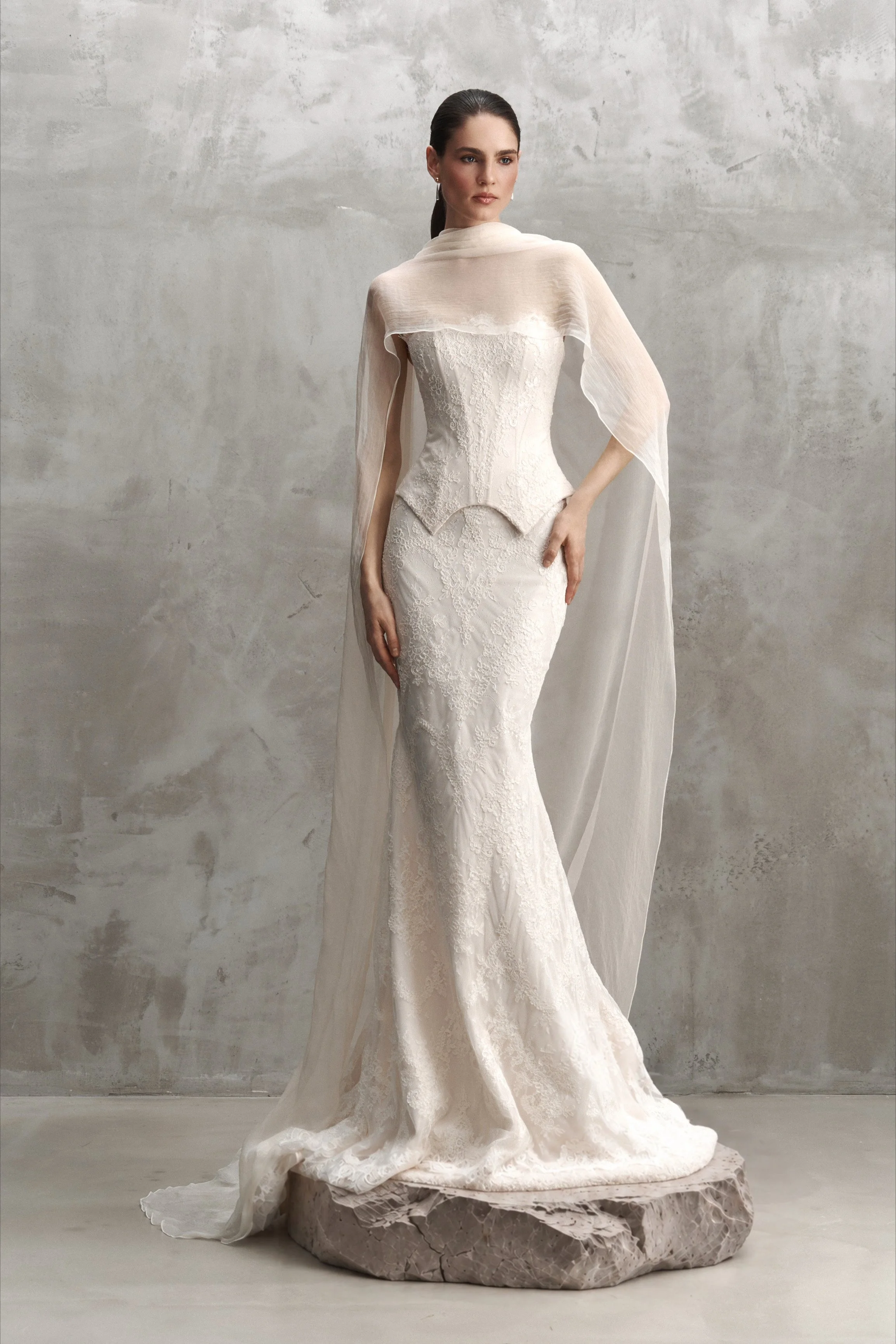 Leme Rara Avis Three-Piece Lace Bridal Separate