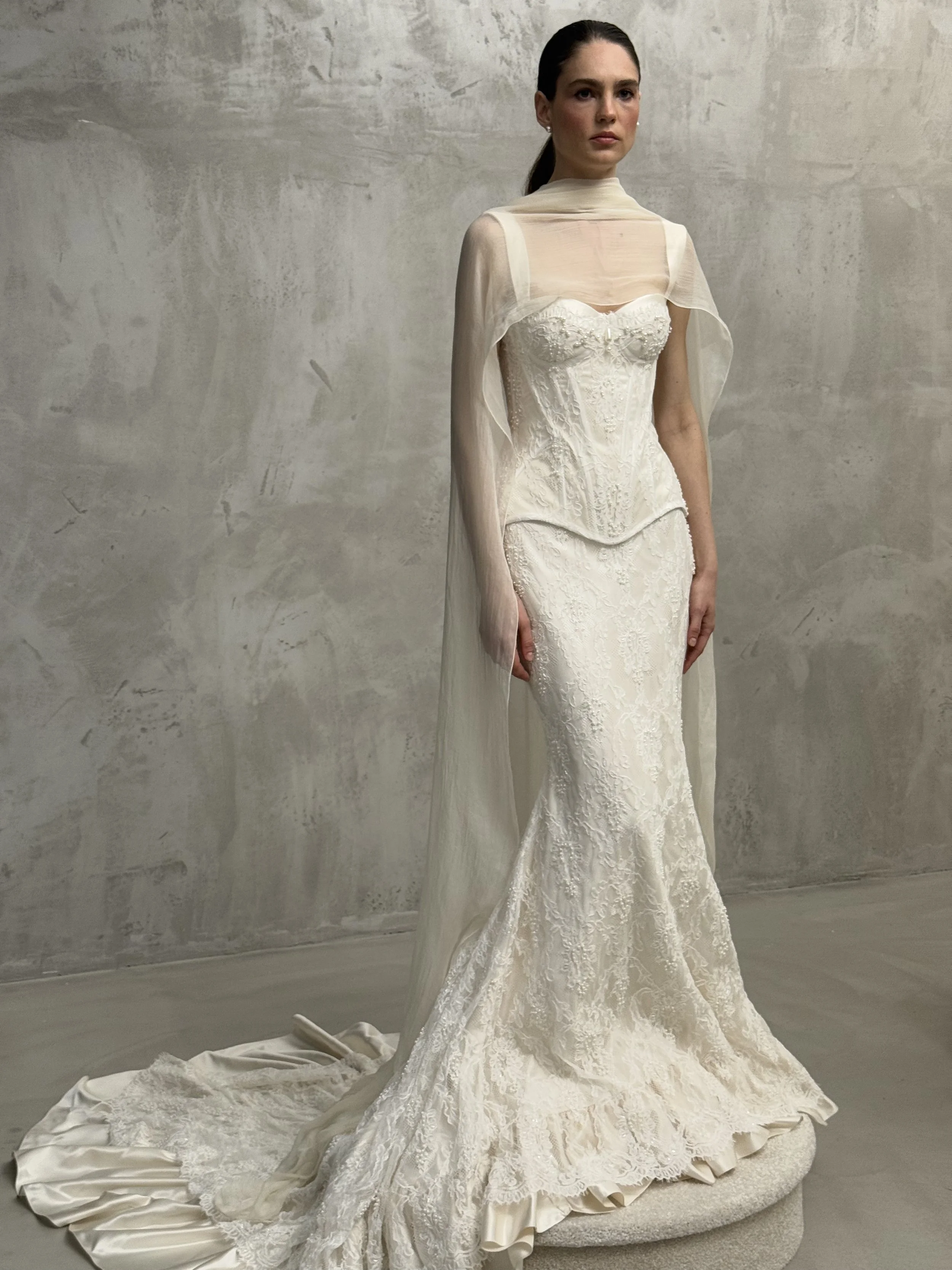 Tiffany Lace Rara Avis Bridal Corset & Skirt