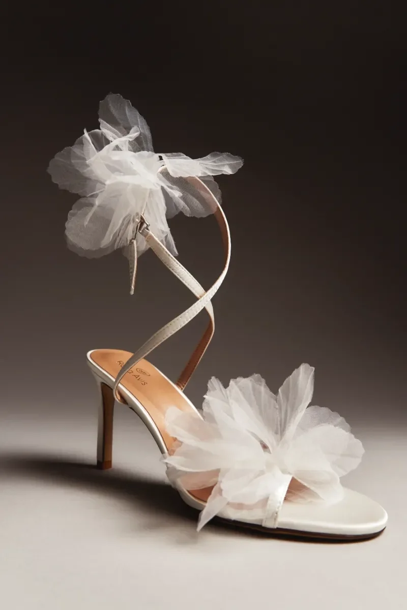 RS 143 – Rara Avis Organza Flower Bridal Sandals