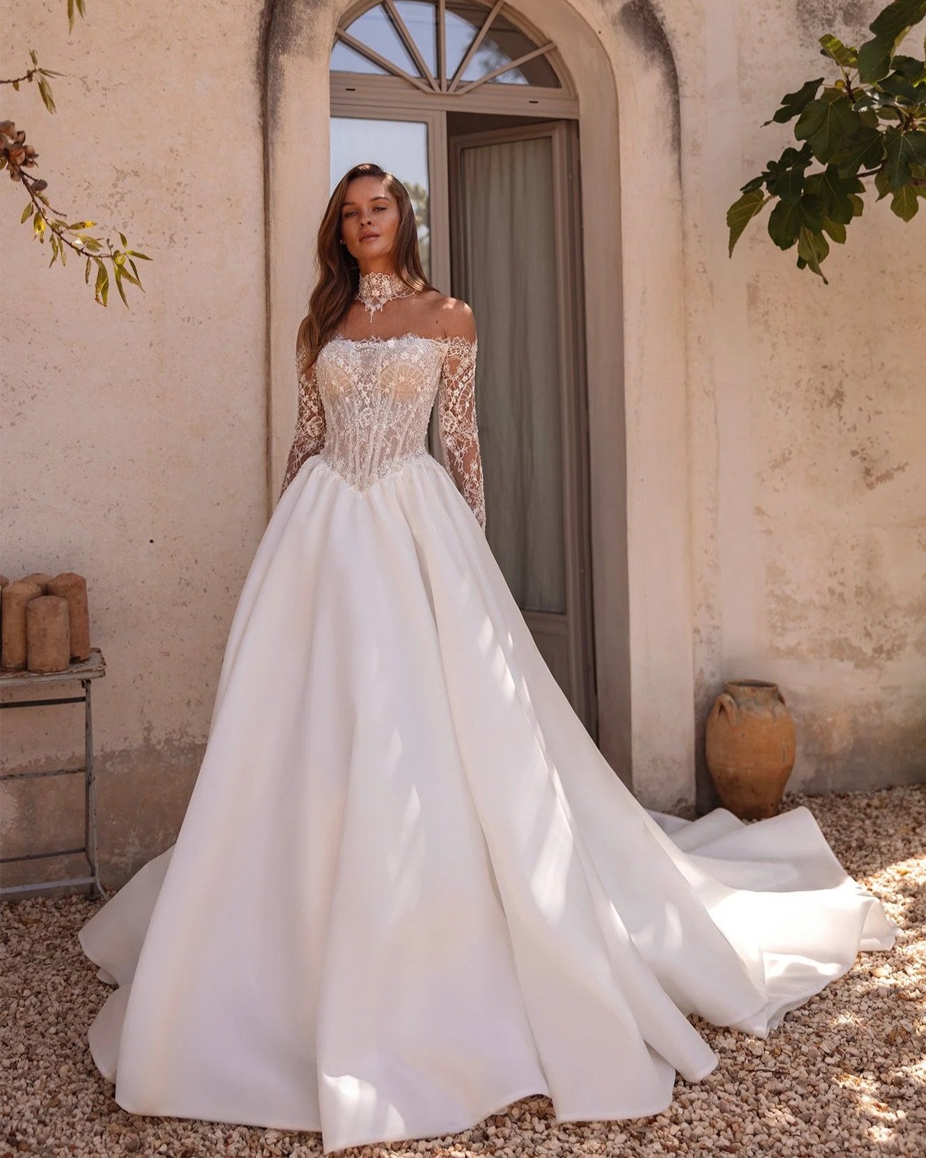 5801 – Maria Anette Timeless Lace Corset Ball Gown & Choker