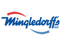 Winglobal Inc logo with blue and red text and swooping design