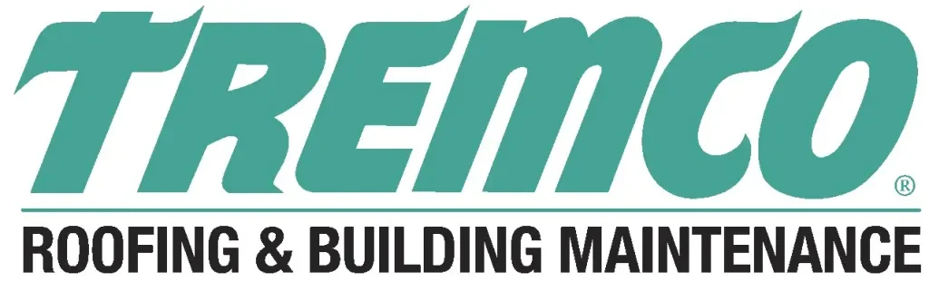 Logo for Tremco Roofing & Building Maintenance, with the company name in bold teal and black text.